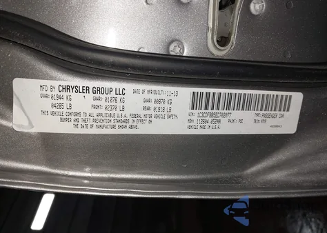 2014 Dodge Dart Sxt z USA, uszkodzony, nr VIN 1C3CDFBB5ED702077